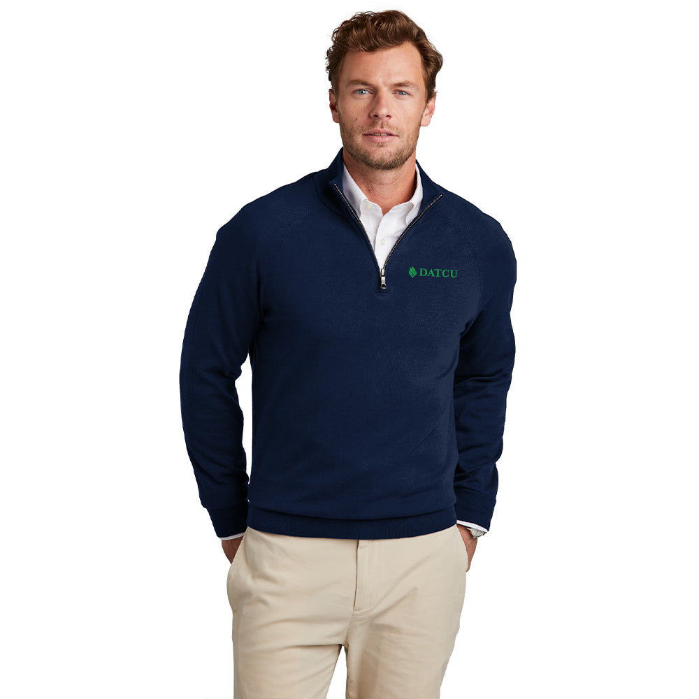 Cotton Stretch 1/4-Zip Sweater