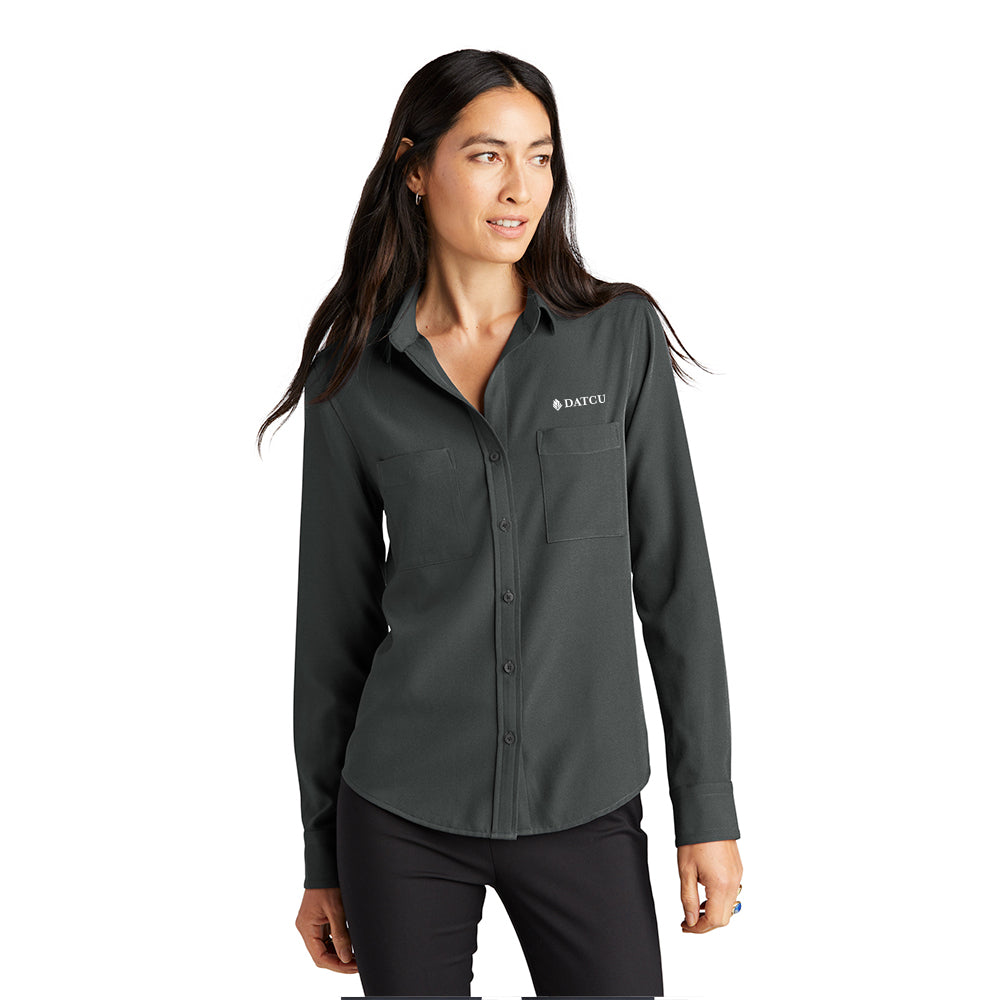 Stretch Crepe Long Sleeve