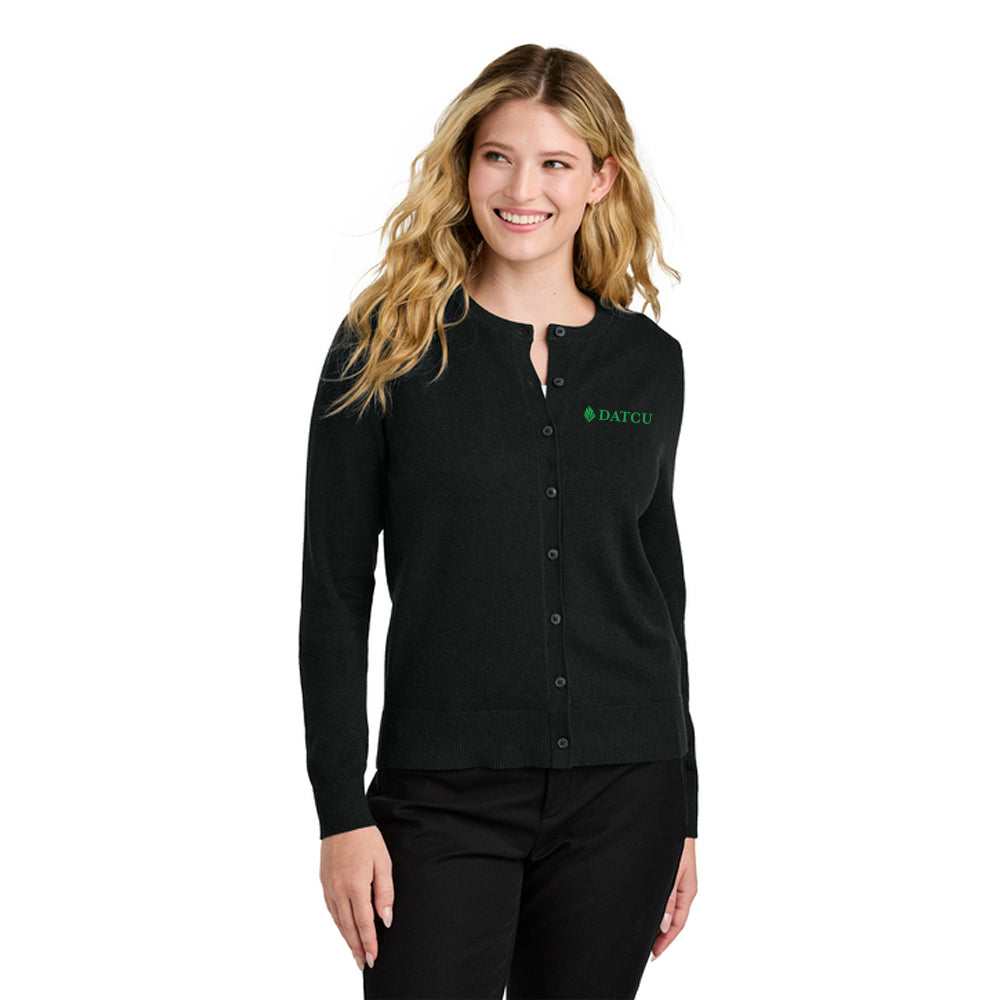 Women’s Easy Care Crewneck Cardigan Sweater