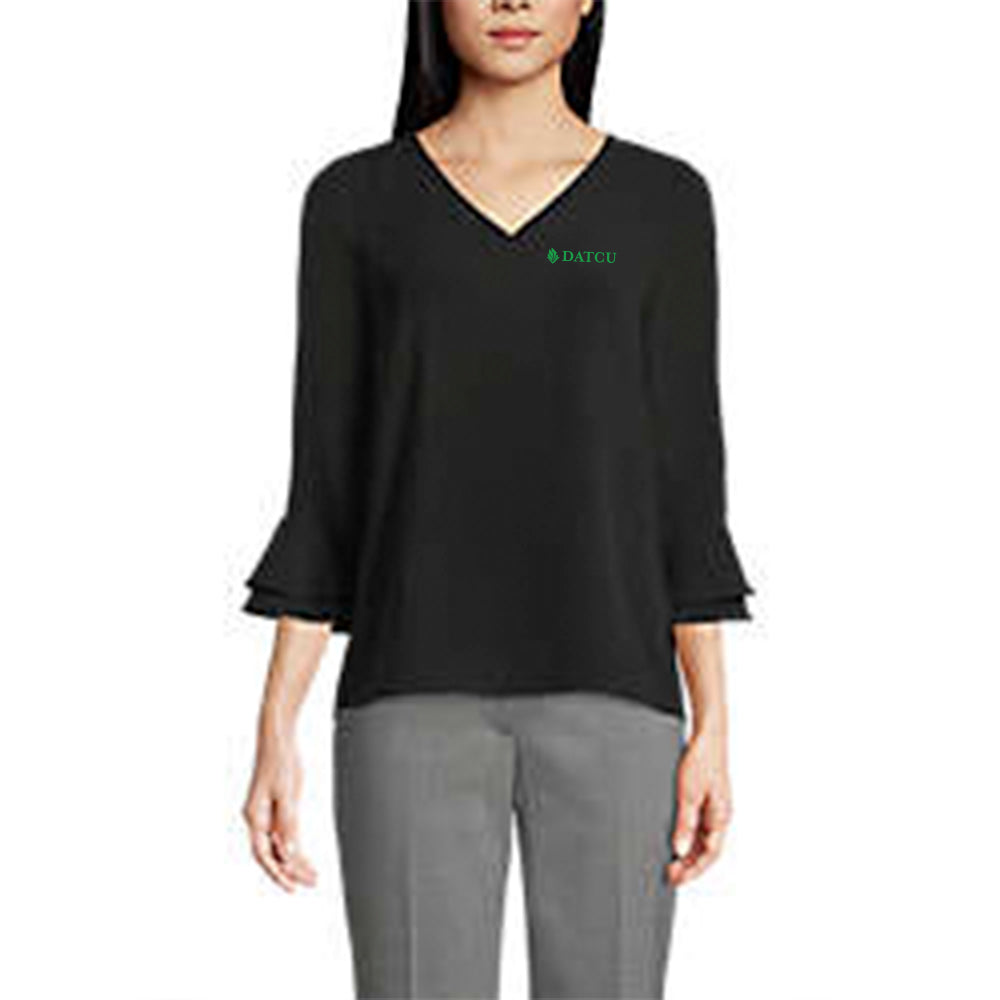 Flutter Sleeve Crepe