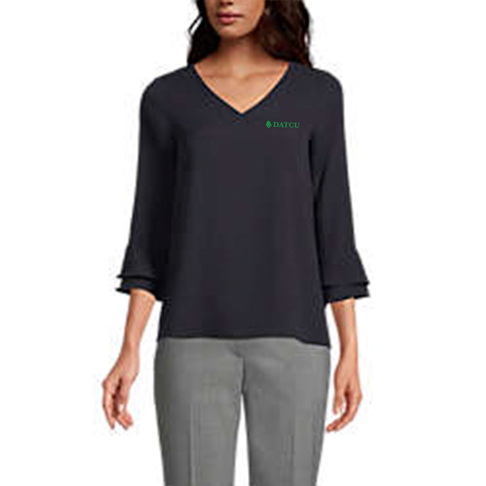 Flutter Sleeve Crepe