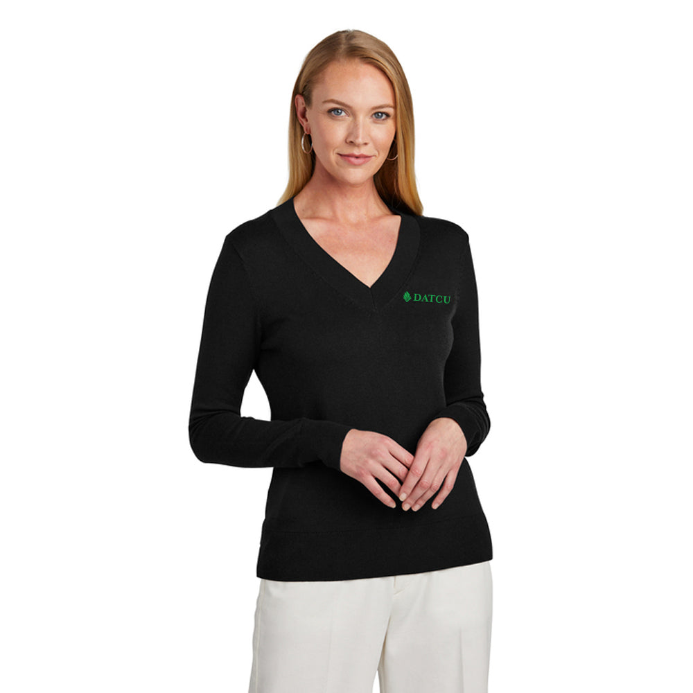 Women’s Cotton Stretch V-Neck Sweater