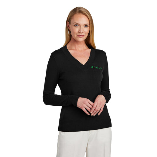 Women’s Cotton Stretch V-Neck Sweater