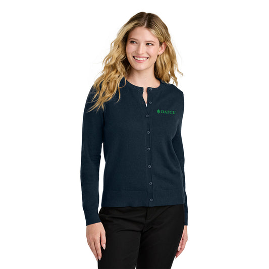 Women’s Easy Care Crewneck Cardigan Sweater